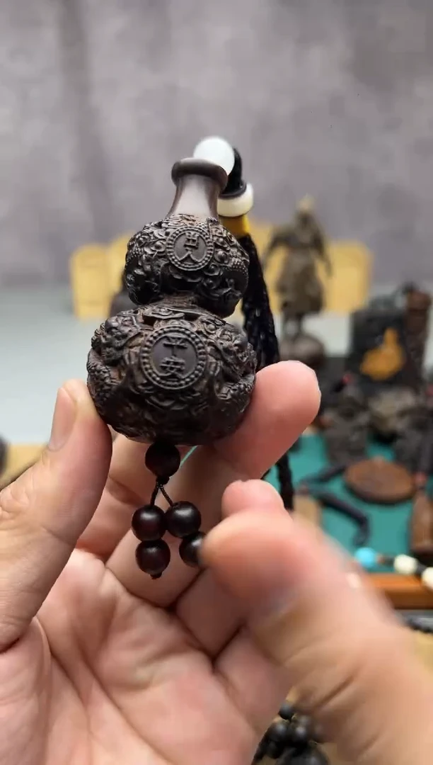 【闪购商品】贡木双龙葫芦手把件赠送手把绳13.88