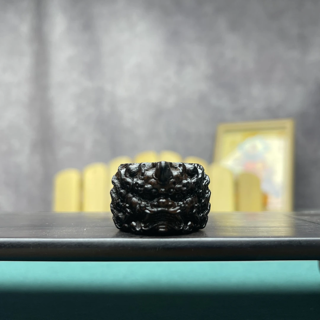 增香沉香木貔貅扳指）手把件正区精工原木