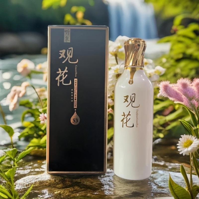 听泉观花酱香型白酒53度500ml