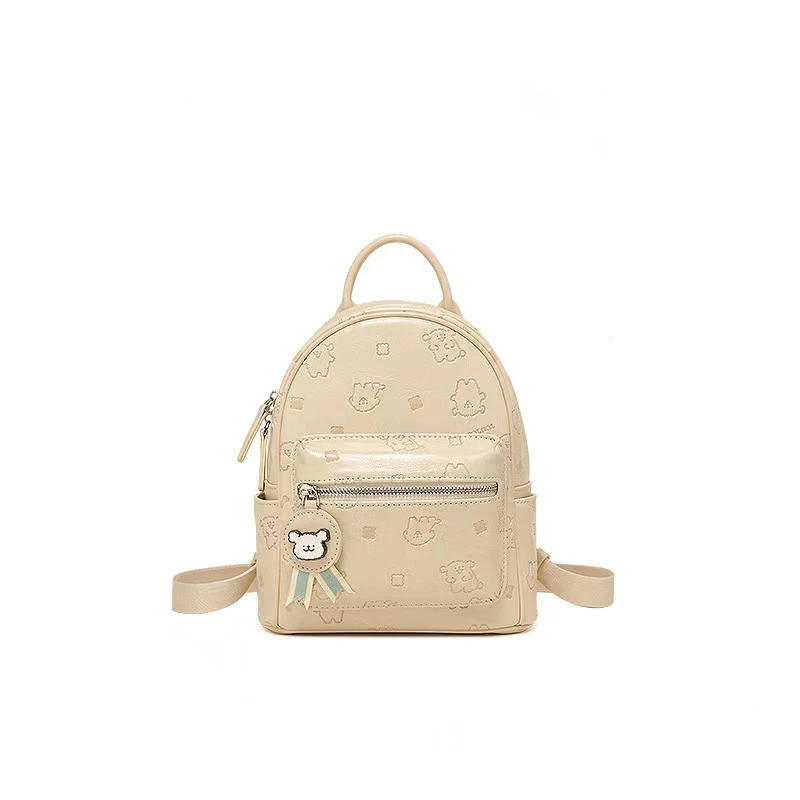 偷的奖牌小狗-时尚双肩简约潮流休闲肩包约会印花百搭