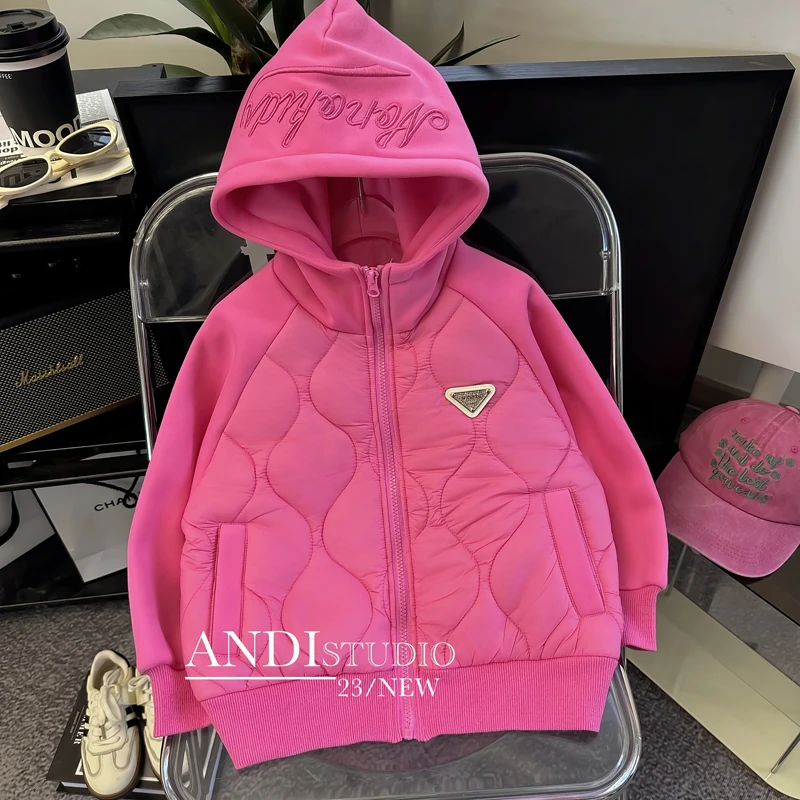 〖ANDI〗订制秋冬款中大童贴标连帽棉衣外套1803