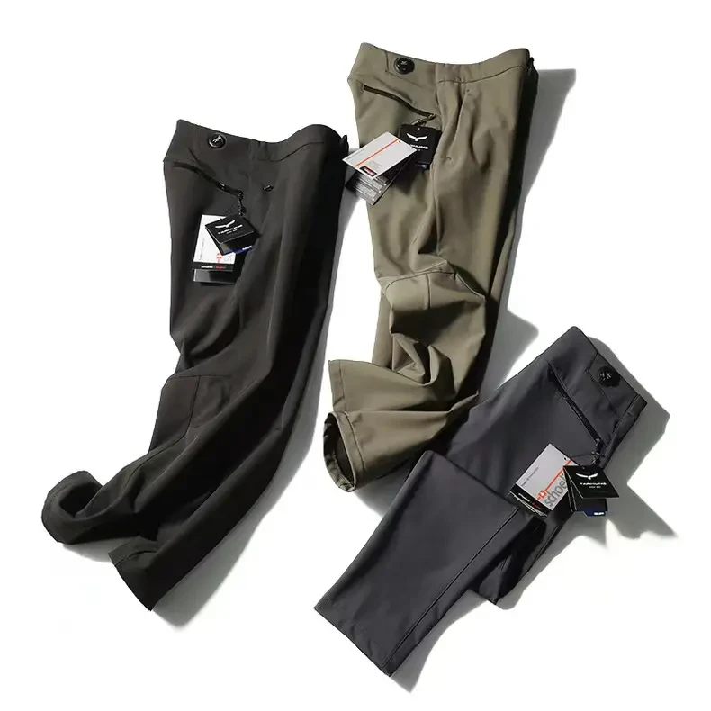 张老虎专属 少量好裤！拼好手速！加绒旋转纽扣户外三防软壳冲锋裤