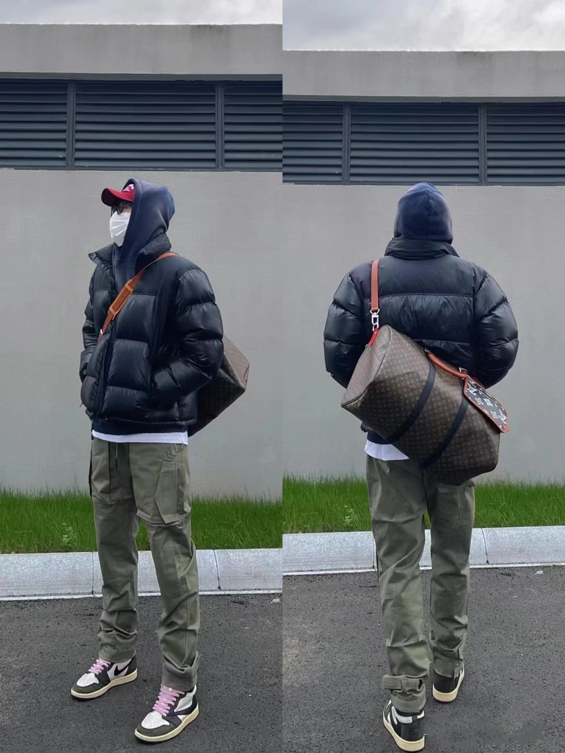 成熟稳重男装立领黑色棉衣外套冬季加厚短款棉服宽松百搭棉袄
