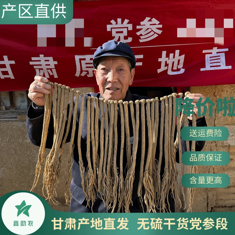 【党参整条装24年新货】甘肃产地大条干货精选中药材无硫煲汤泡水
