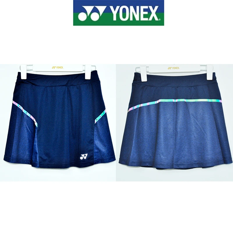 YONEX/尤尼克斯羽毛球服220299女款比赛服运动短裙速干透气藏青