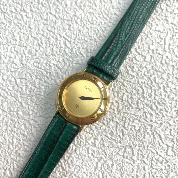90新 GUCCI/古驰 【六六中古】孤品复古手表cp690手围18表盘26mm
