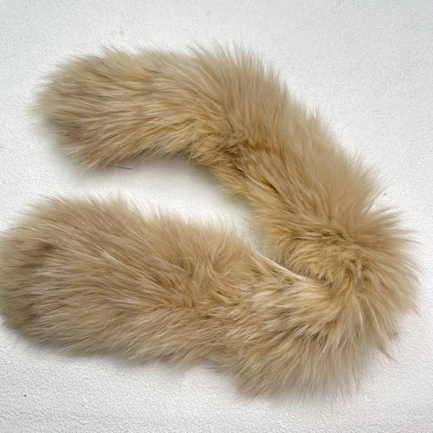 90新  【六六中古】孤品狐狸毛毛领ay848尺寸63*10