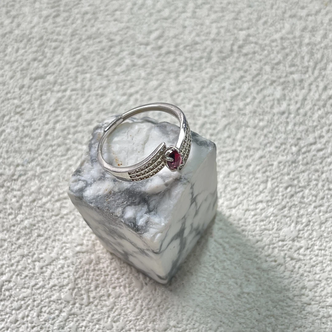 90新  【六六中古】孤品复古s925开口戒指th193