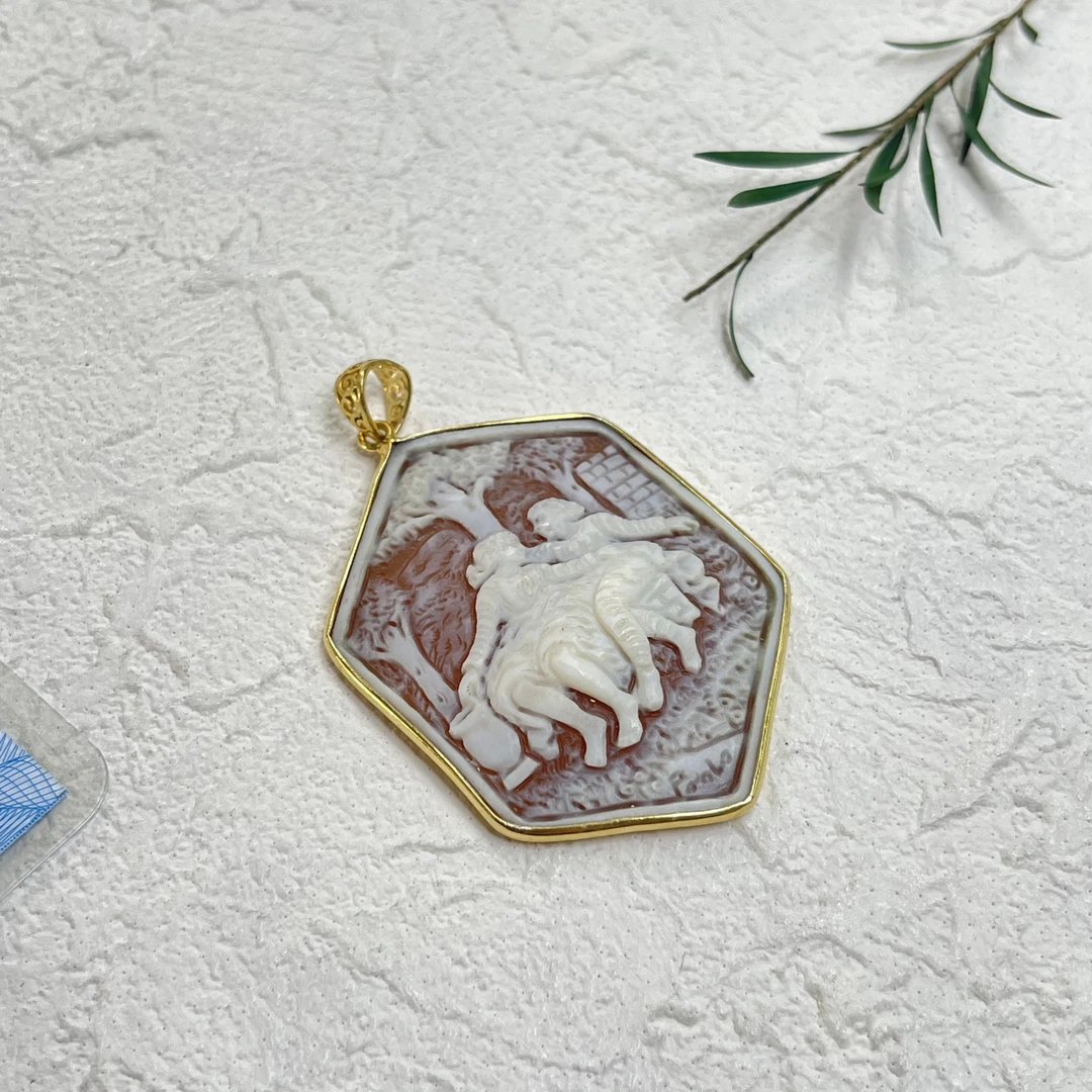 90新  【六六中古】孤品s925贝壳吊坠aw7956