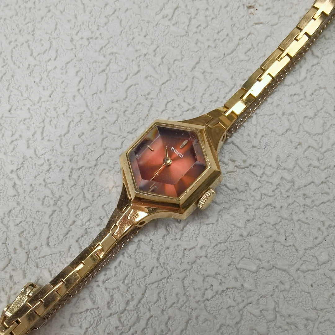 90新 Seiko/精工 【六六中古】孤品复古手表aa3579手围16表盘18mm