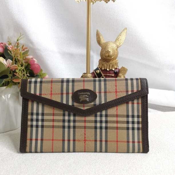 95新 BURBERRY/博柏利 【六六中古】孤品复古手拿包cb049尺寸19*11