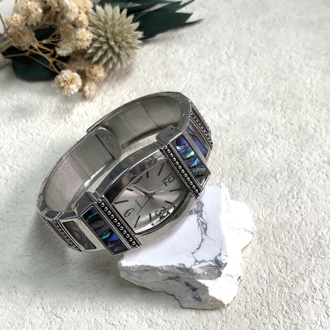 90新  【六六中古】孤品复古开口手镯表aa3774表盘26mm