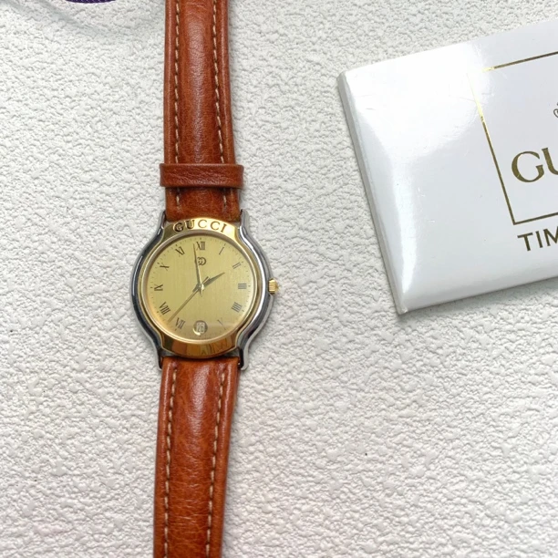 95新 GUCCI/古驰 【六六中古】孤品复古手表cp190手围19表盘34mm