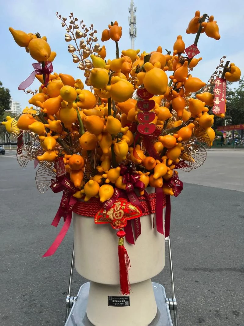 云南五代同堂黄金果装饰摆件插花运输过程中有掉果坏果不售后