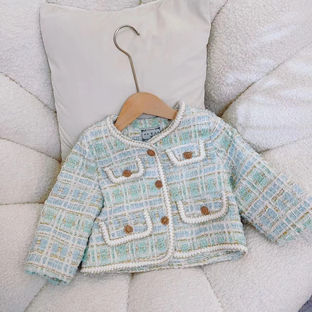 女童小香风外套春季新款时髦洋气小香风女孩休闲外套BCA125