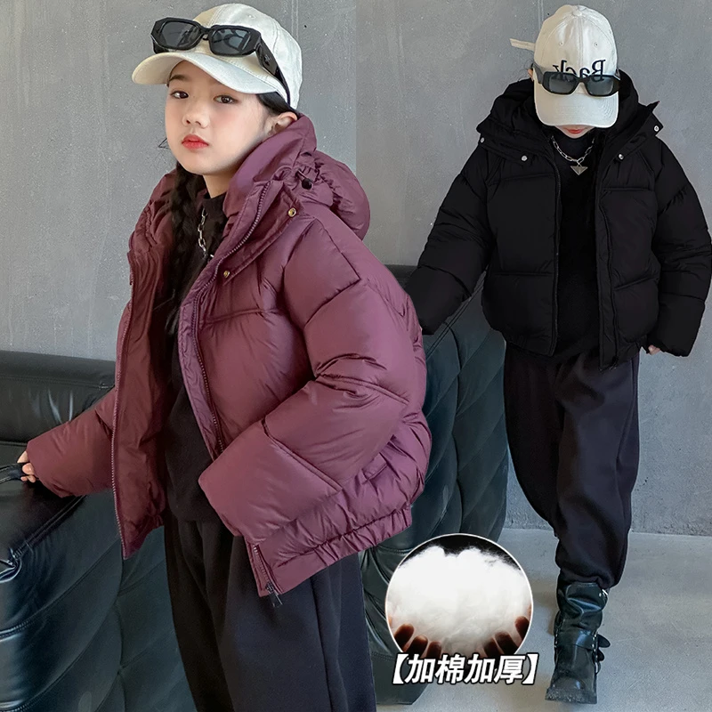 [专柜品质]女童面包服棉衣洋气小女孩冬季外套面包服加厚短款棉服