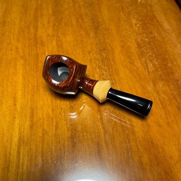 清凉烟斗光面双面鼓烟斗