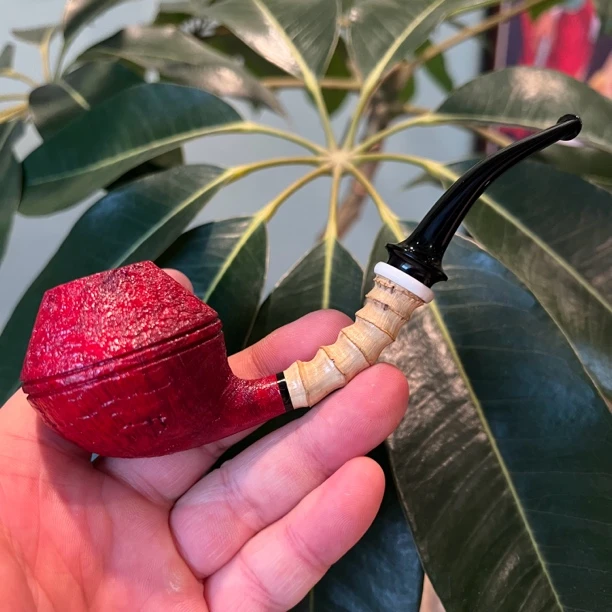 天津斗师王彤竹节喷砂烟斗