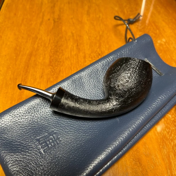 24年北京浦时喷砂河豚烟斗(手工烟斗)