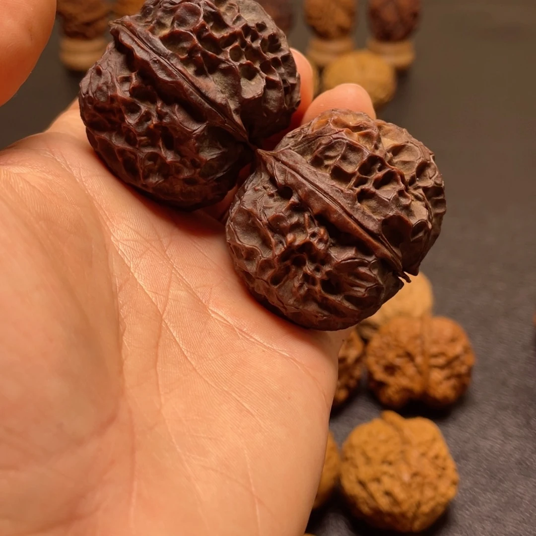 文玩核桃把件F牡丹