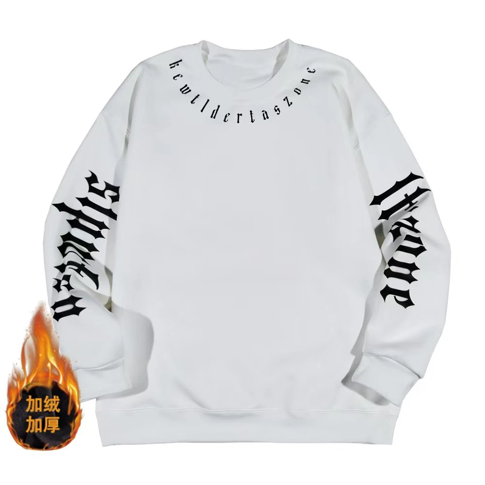 【奥粒绒梵文】S奥粒绒秋冬新款圆领套头秋冬百搭情侣卫衣S