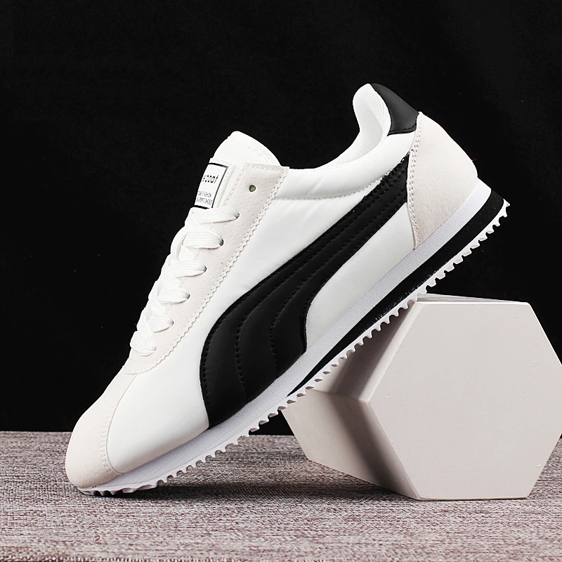 网红爆款阿甘鞋男复古潮鞋男女百搭轻便情侣休闲鞋小白鞋女布面