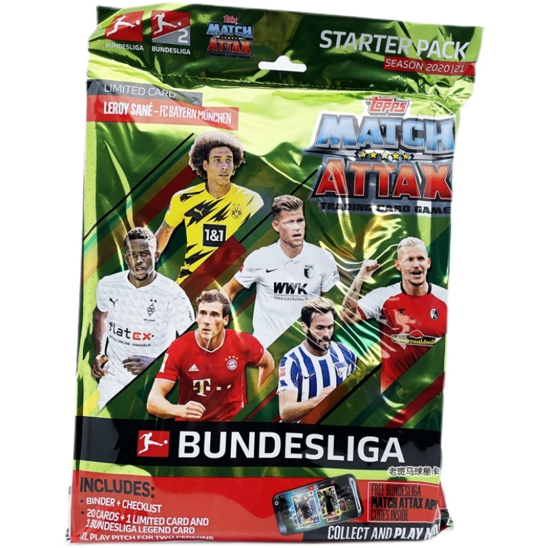 2020-21 TOPPS MATCH ATTAX德甲游戏版初始包球星卡盲盒