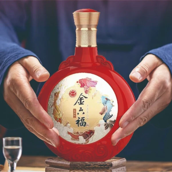 金六福金六福鸿图锦绣纯粮固态法白酒品质纯粮50.8度500ml