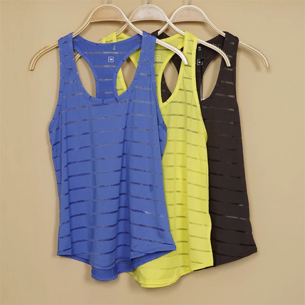 速干透气轻薄女士运动无袖T恤透气网孔超强弹性瑜伽健身训练罩衫