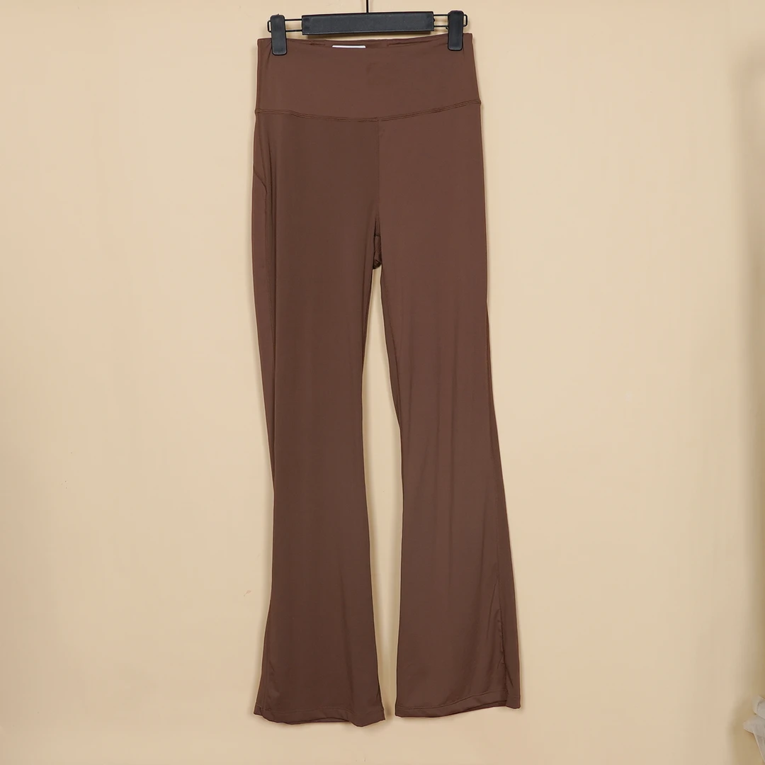 款号B521 健身瑜伽喇叭裤高腰高弹吸湿透气显身材