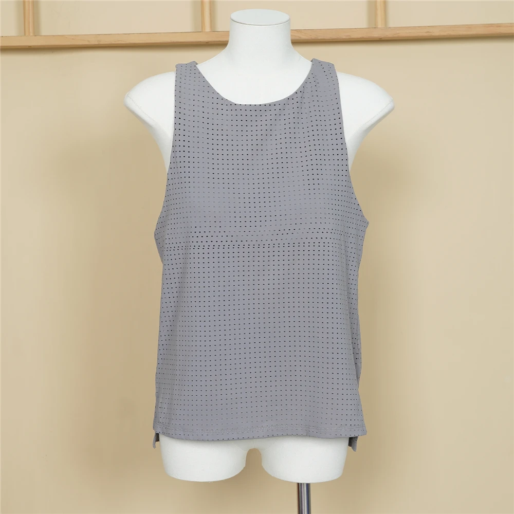 运动置衫自带美背透气网孔显瘦无袖T恤速干瑜伽健身训练上衣