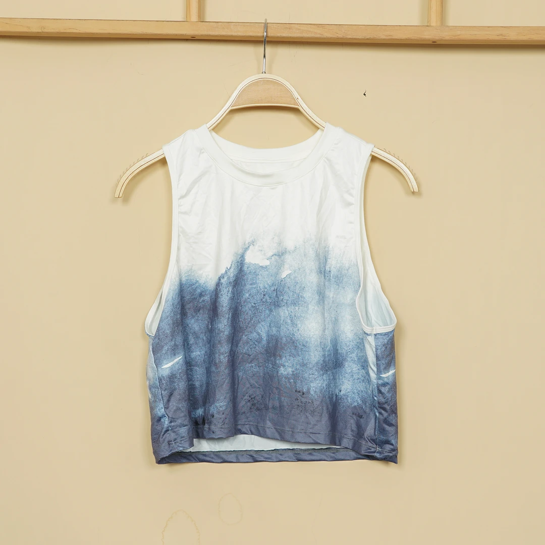 款号C422 运动无袖T恤宽松显瘦瑜伽健身速干T恤