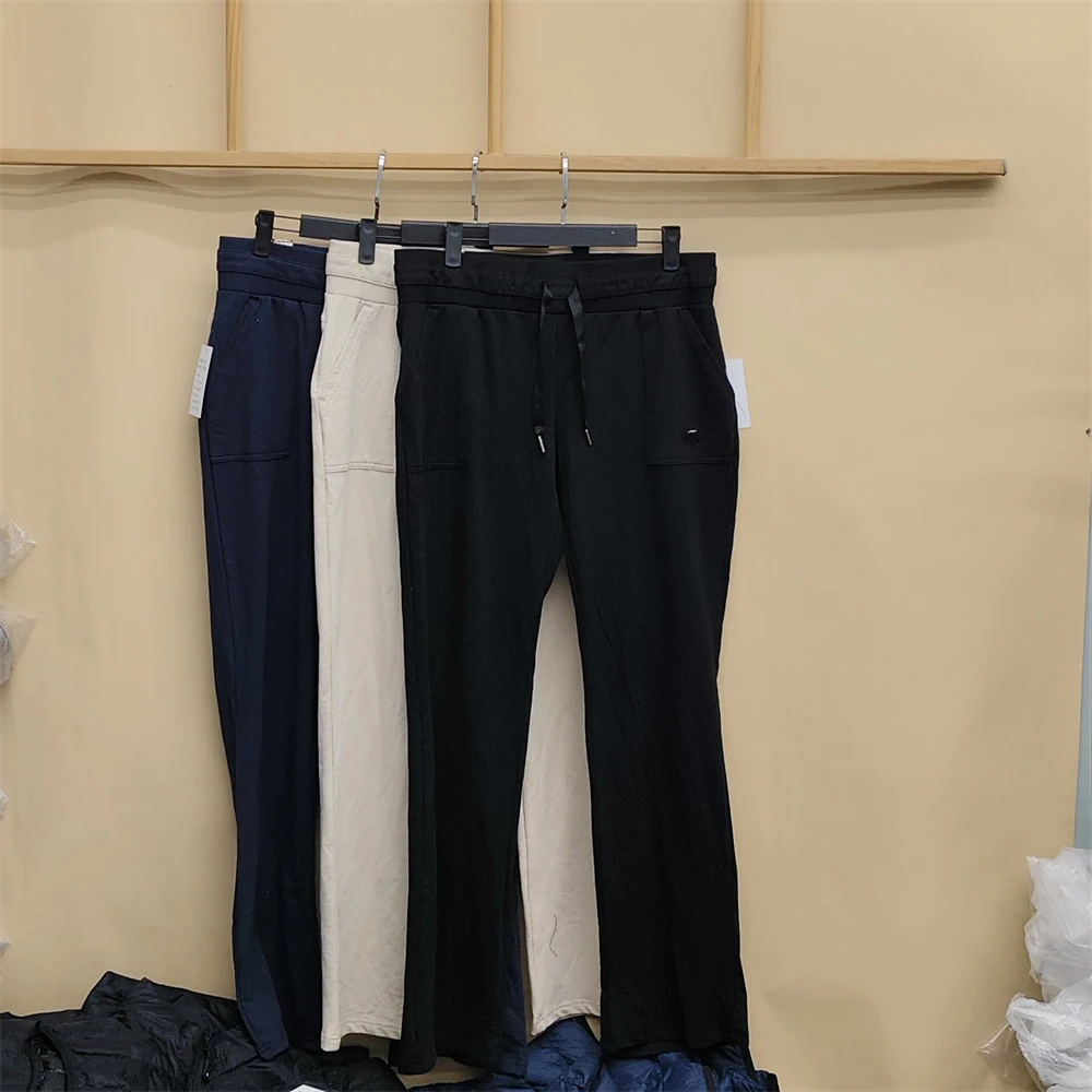 款号B514阔脚裤运动裤柔软亲肤有弹力健身训练户外休闲长裤