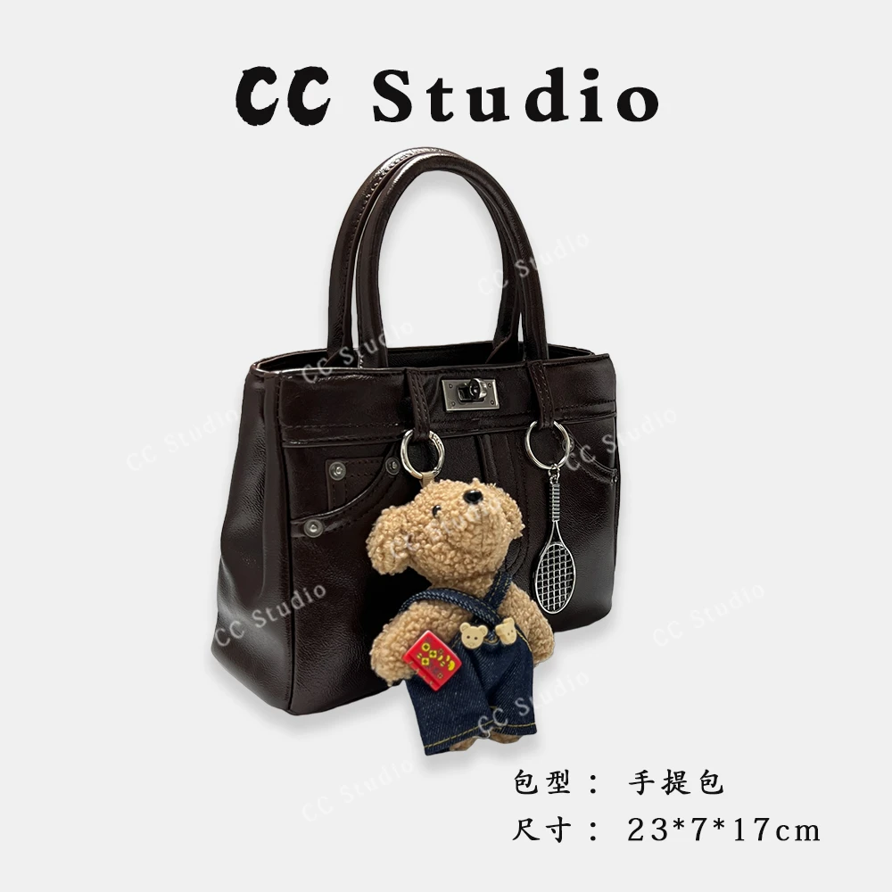 【尚恩CC】QYX-9667-可可棕-轻奢时尚简约百搭女士新款手提斜跨包