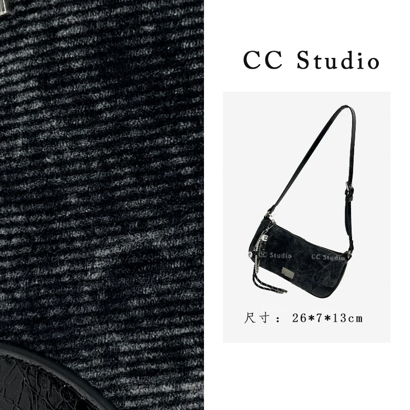 CC Studio/原创设计QYX-9680-水墨画-轻奢女士新款单肩斜跨包