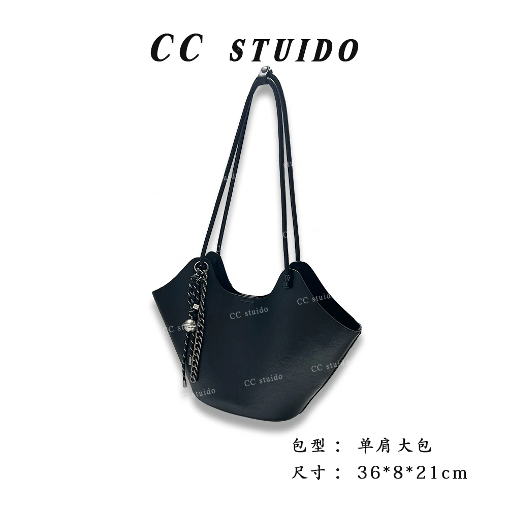 【尚恩CC】SKL-5288-黑色-轻奢时尚简约百搭女士新款单肩大包