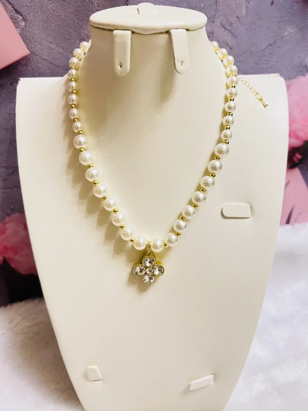 铜合金项链 项链白色百搭时尚