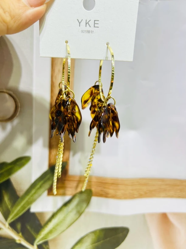 铜合金耳饰 耳环豹纹时尚简约气质