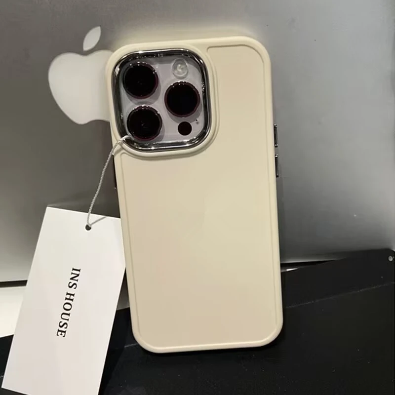 简约高级金属框按键iPhone13苹果14promax/12/11手机壳xr套14pro