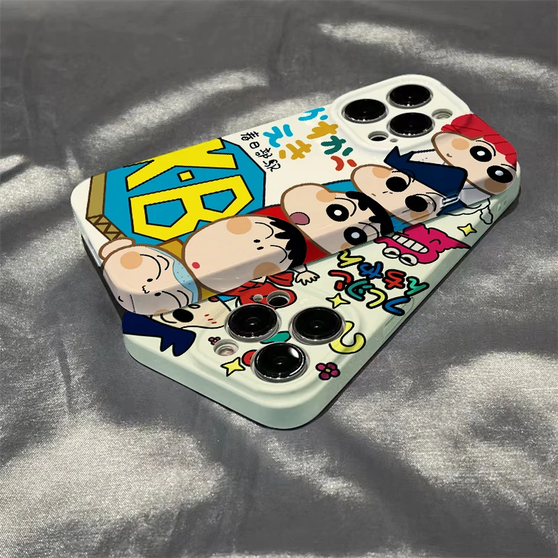 ins可爱小新苹果/vivo/华为/oppo小米手机壳14/13菲林12硬壳11套