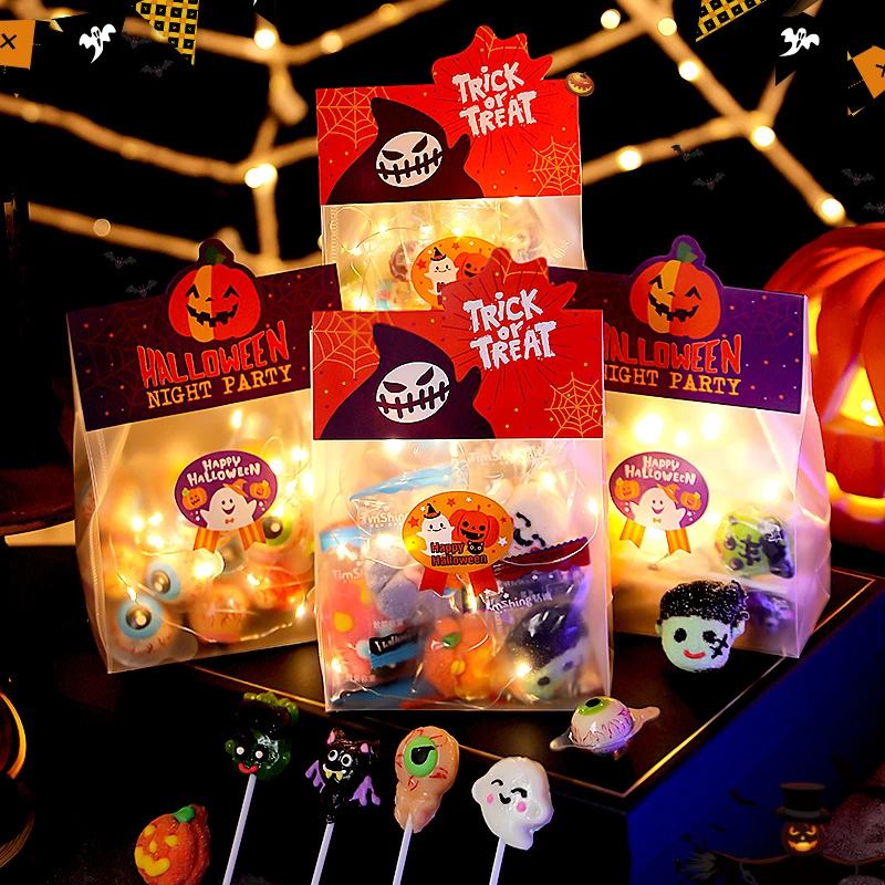 万圣节糖果礼盒装送男女友儿童零食大礼包搞怪可爱棒棒硬糖棉花糖