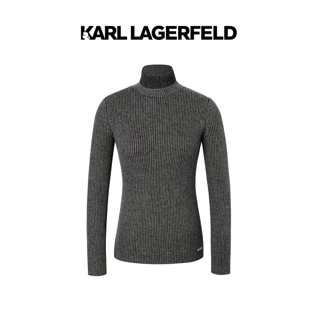 KARL LAGERFELD卡尔拉格斐提花条纹毛衫老佛爷206L2016