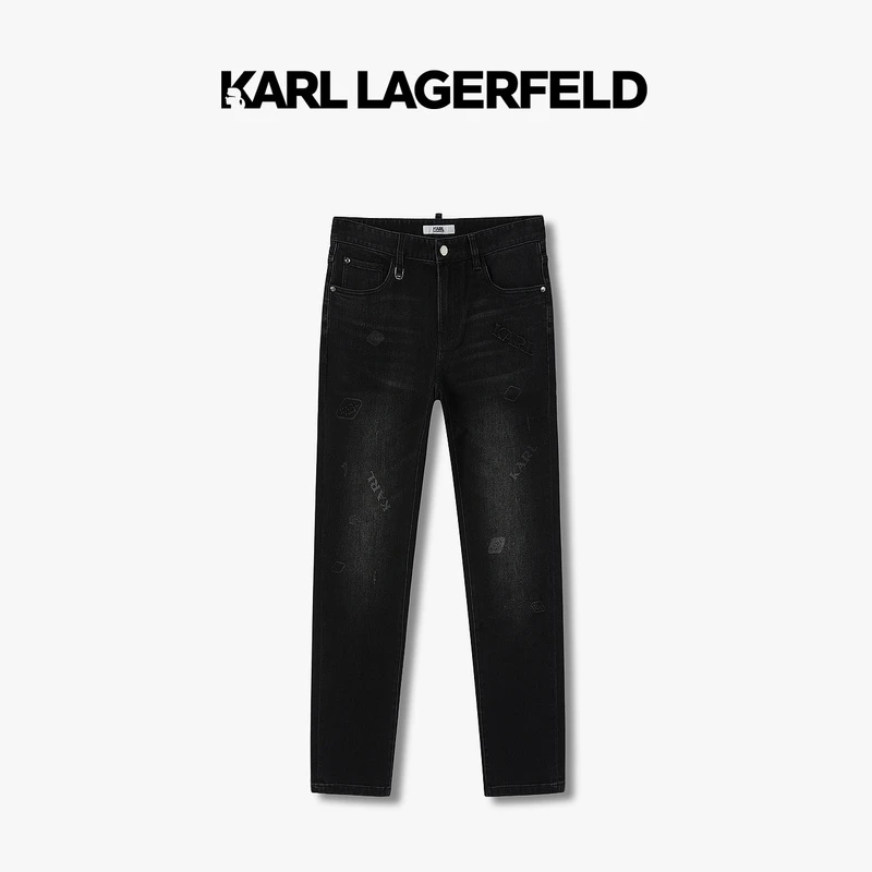 【臻享男装】KARL LAGERFELD卡尔拉格斐2024冬季牛仔裤1K1D50403064