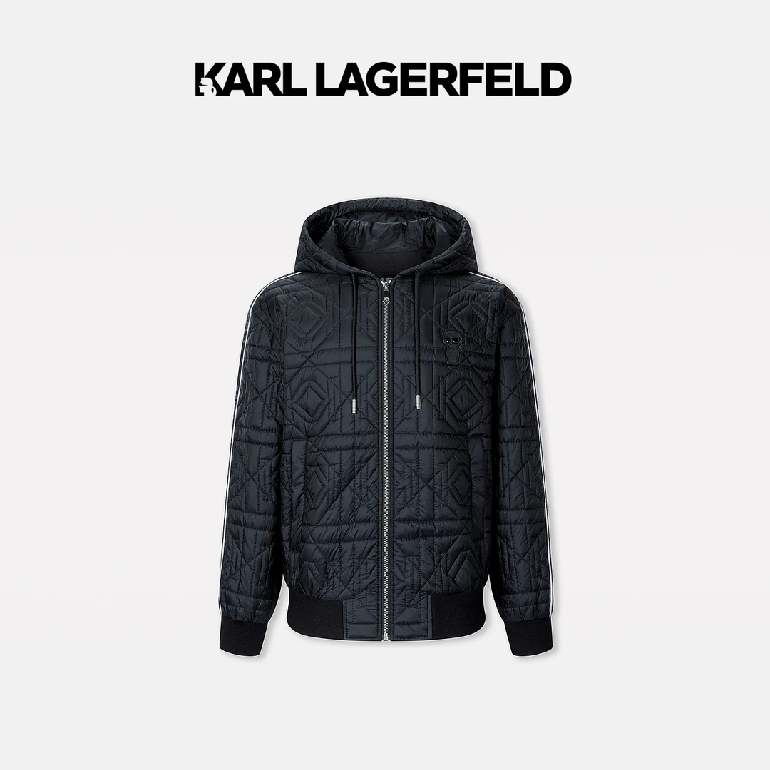 【臻享男装】KARL LAGERFELD卡尔拉格斐防泼棉服老佛爷1K1E70109932