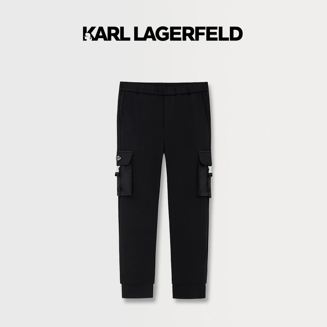 KARL LAGERFELD卡尔拉格斐2023秋双侧口袋装饰休闲裤1K1B50402258