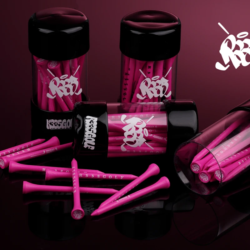 高尔夫球T 木制球T R335粉嫩球T 黑白两色球T 颜色随机 颜色舒心