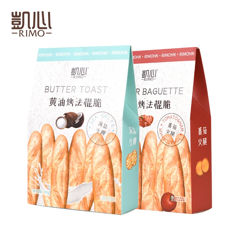 Rimo/凯心黄油烤法棍脆法式吐司面包干办公室休闲零食脆片2盒