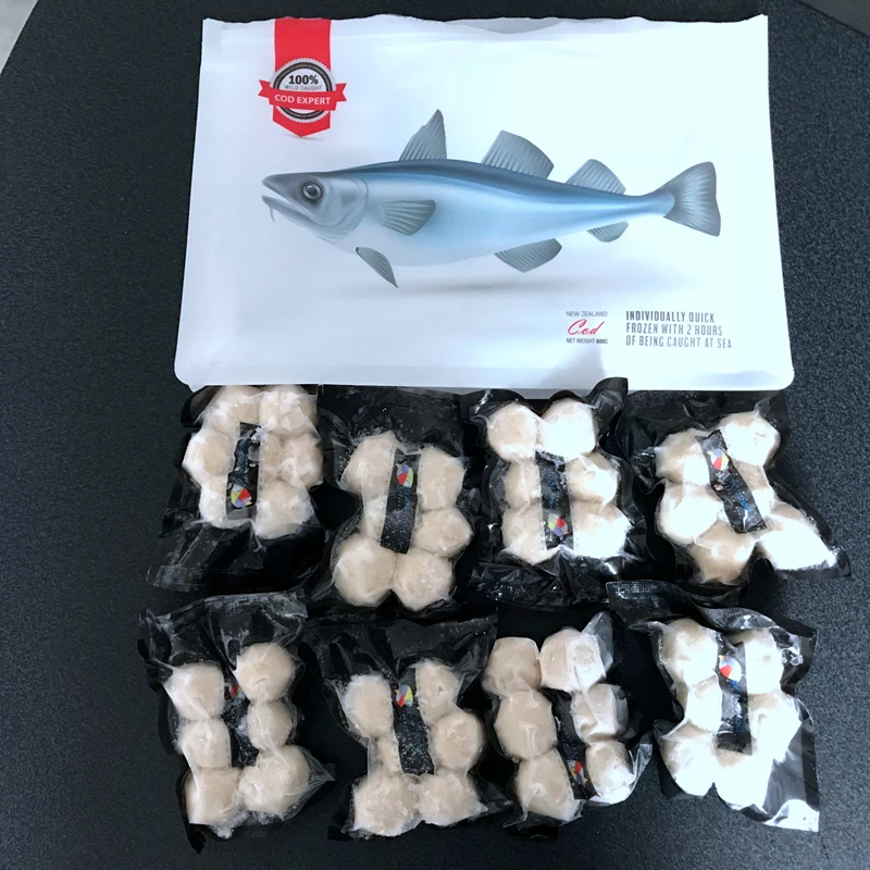 鳕鱼丸 500g 6-8小包 新西兰Ozeanfood limited品牌