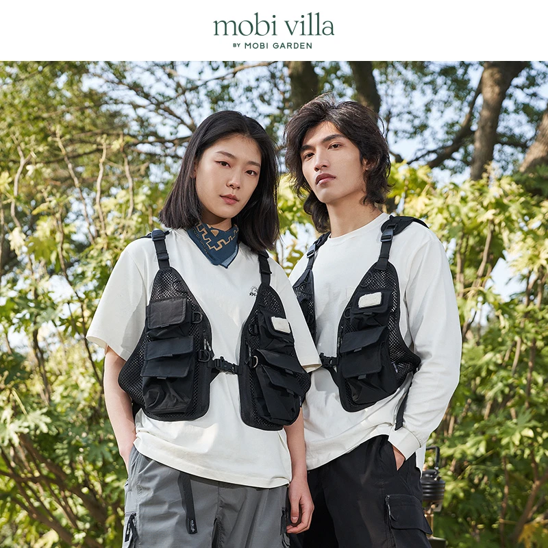 【牧高笛·VILLA系列】户外露营休闲马甲多功能宽松马夹NX23107001