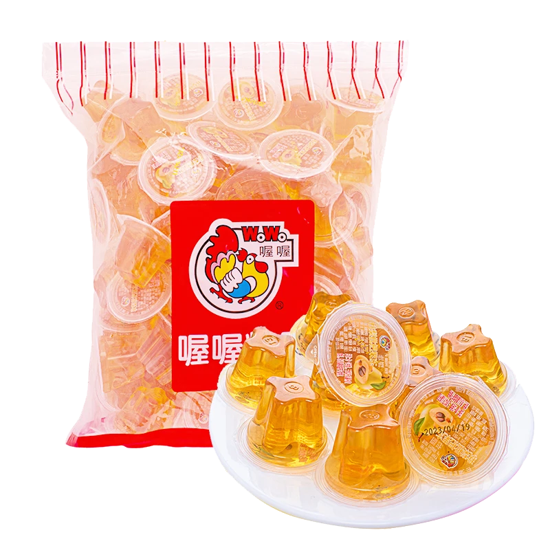 WoWo/喔喔 秋梨枇杷果冻解馋高端小零食水果味儿童宝宝可食用布丁